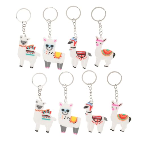 Cabilock Charmante Alpaka-schlüsselanhänger-ornamente – 8 Stück Cartoon-tieranhänger Für Rucksäcke Cabilock Charmante Alpaka-schlüsselanhänger-ornamente – 8 Stück Cartoon-tieranhänger Für Rucksäcke von Cabilock