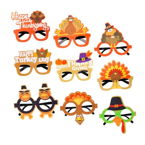 Cabilock 9 Stück Teiliges Thanksgiving Partybrillen mit Einzigartigen Truthahn Motiven Vielseitige Fotorequisiten Bequeme Passende Brillenrahmen für Festtagsdekoration und Familienfeiern Cabilock 9 Stück Teiliges Thanksgiving Partybrillen mit Einzigartigen Truthahn Motiven Vielseitige Fotorequisiten Bequeme Passende Brillenrahmen für Festtagsdekoration und Familienfeiern von Cabilock