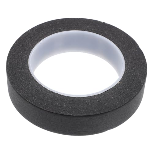 Cabilock Abdeckband Dünnes Schwarzes Band Malerei Ästhetisch Klebrig Band Gefärbt Farbe Farbband Künstler Streifen Klebebandmaskierung Dickes Klebeband Papier Black von Cabilock