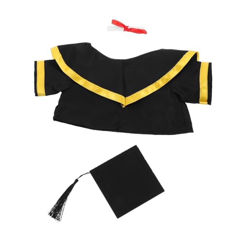 Cabilock Abschlussbär Plüschoutfit Set mit Mütze und Schal Kuscheltier für Abschlussfeiern Süßes Stofftier für Absolventen Festliches für Schulabschlüsse von Cabilock
