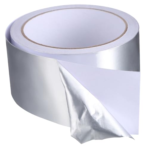 Cabilock Aluminiumfolie Klebeband Selbstklebend Isolierend Hitzebeständig Vielseitig für Abdichtung Reparatur Dämmung von Rohren und Lüftungssystemen von Cabilock