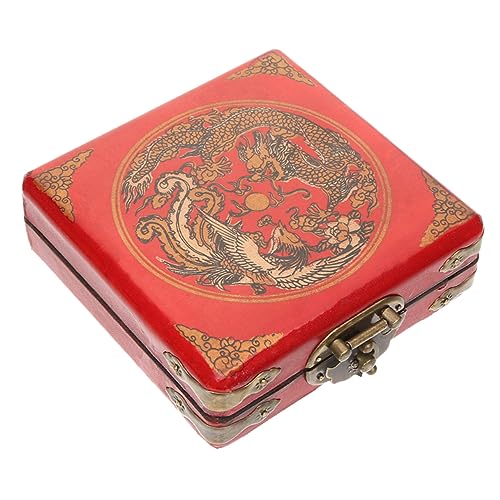 Cabilock Antike Schmuckschatulle Aus Holz Vintage-andenkenbox Schmuckaufbewahrungsbox Für Damen Holzschmuckbox Mit Organizer-funktion Schmuckkästchen Im Klassischen Stil von Cabilock
