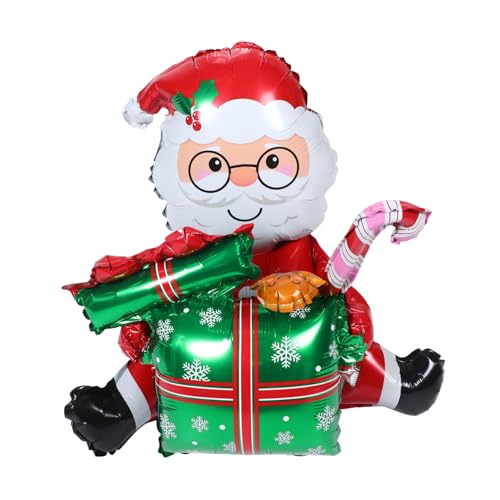 Cabilock Aufblasbarer Weihnachtsmann Folienballon Aluminiumfolie Dekoration für Weihnachten für Partys und Festliche Anlässe eine Fröhliche Cabilock Aufblasbarer Weihnachtsmann Folienballon Aluminiumfolie Dekoration für Weihnachten für Partys und Festliche Anlässe eine Fröhliche von Cabilock