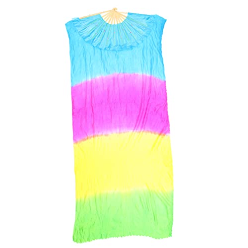 Cabilock Bauchtanz Fächer aus Seide Langes Faltventilator mit Farbverlaufendes Tanzzubehör für Damen Leicht und Handgefertigt für Performance Party und Hochzeit Cabilock Bauchtanz Fächer aus Seide Langes Faltventilator mit Farbverlaufendes Tanzzubehör für Damen Leicht und Handgefertigt für Performance Party und Hochzeit von Cabilock