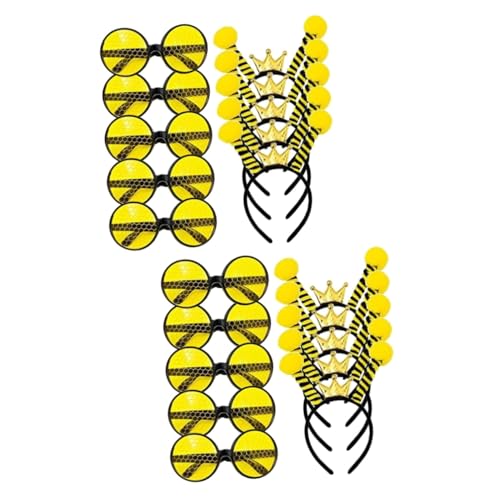 Cabilock Bienen Brille Kinder 20 Stirnband Brille Festival Biene Zubehör Kostüm Hut Erwachsene Biene Biene Haarschmuck Dekorationen Halloween Party Kopfbedeckungen Cabilock Bienen Brille Kinder 20 Stirnband Brille Festival Biene Zubehör Kostüm Hut Erwachsene Biene Biene Haarschmuck Dekorationen Halloween Party Kopfbedeckungen von Cabilock