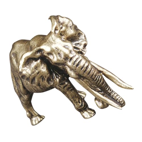 Cabilock Brass Elefant Statue Dekorative Tischfigur für Wohnräume Kunsthandwerk Detailreiche Elefantenfigur aus Massivem Messing Stilvolle Deko für Wohnzimmer Schlafzimmer und Cabilock Brass Elefant Statue Dekorative Tischfigur für Wohnräume Kunsthandwerk Detailreiche Elefantenfigur aus Massivem Messing Stilvolle Deko für Wohnzimmer Schlafzimmer und von Cabilock