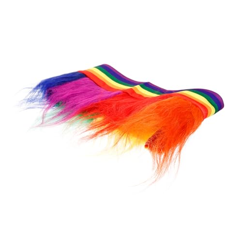 Cabilock Buntes Regenbogen Perücken Haarreif Party Hut Karneval Kopfschmuck Kostüm Accessoire für Erwachsene Festivals Paraden Cabilock Buntes Regenbogen Perücken Haarreif Party Hut Karneval Kopfschmuck Kostüm Accessoire für Erwachsene Festivals Paraden von Cabilock
