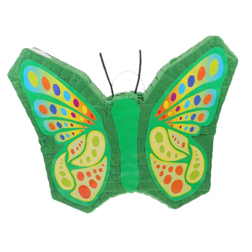 Cabilock Butterfly Pinata für Geburtstagsfeierdekoration Grünes Schmetterlings Pinata für Kindergeburtstage Kreative Party Deko für Unvergessliche Feiern von Cabilock