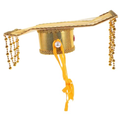 Cabilock Chinesischer Antiker Kaiser Hut Cosplay Kopfschmuck Eleganter Goldener Kaiserhelm für Herren Kostüm Bühnenauftritt Theaterfest Cabilock Chinesischer Antiker Kaiser Hut Cosplay Kopfschmuck Eleganter Goldener Kaiserhelm für Herren Kostüm Bühnenauftritt Theaterfest von Cabilock