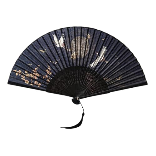 Cabilock Chinesischer Faltfächer Handfächer Faltbarer Traditioneller Handheld Lüfter für Tanz Bühnenauftritt Vintage Design Leicht und Kompakt für Dekoration und Performance Cabilock Chinesischer Faltfächer Handfächer Faltbarer Traditioneller Handheld Lüfter für Tanz Bühnenauftritt Vintage Design Leicht und Kompakt für Dekoration und Performance von Cabilock