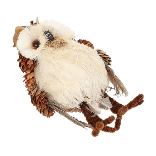 Cabilock Dekorative Strohwebeule Kreatives Eulenornament Exquisites Vogeldekor für Zuhause Eulenfigur für Tischdekoration Cabilock Dekorative Strohwebeule Kreatives Eulenornament Exquisites Vogeldekor für Zuhause Eulenfigur für Tischdekoration von Cabilock