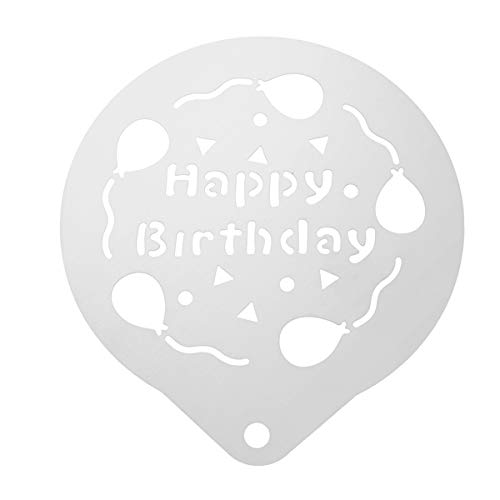 DelikatEdelstahl Kaffee Schablone Kuchen Dekorieren Schablone Hohl Happy Birthday Backvorlage für Latte Cappuccino Cupcake Cookie DelikatEdelstahl Kaffee Schablone Kuchen Dekorieren Schablone Hohl Happy Birthday Backvorlage für Latte Cappuccino Cupcake Cookie von Cabilock