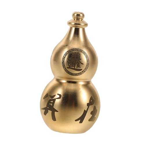 Cabilock Die Gewinnchance Kürbis Handwerk Chinesischer Kürbis Chinesische Glückskürbisverzierung Dekorative Figur Kürbisverzierung Aus Metall Handwerk Aus Metall Messing Golden von Cabilock