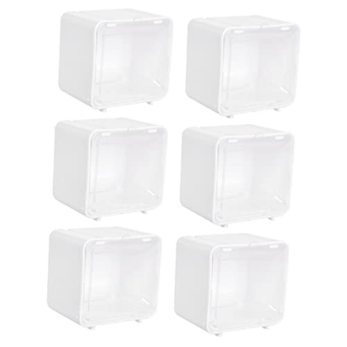 Cabilock Washi-Tape-Aufkleber 6 Stück Klebeband-Aufbewahrungsbox Weißer Klebebandspender Transparenter Klebebandspender -Abroller Desktop-Kleinigkeiten Aufbewahrungsbox von Cabilock