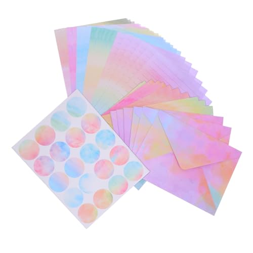 Cabilock Einladungspapier Set Aquarell Briefpapier Umschläge Umschläge Sticker Künstlerisches Schreibpapier für Geburtstag Hochzeit Party Einladungen Cabilock Einladungspapier Set Aquarell Briefpapier Umschläge Umschläge Sticker Künstlerisches Schreibpapier für Geburtstag Hochzeit Party Einladungen von Cabilock