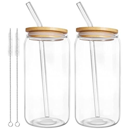 Cabilock Elegant Can Wasserbecher 2 Sets Glas Saftbecher Deckel Auslaufsicherer Strohhalm für Kaltwasser Milch Tee Cabilock Elegant Can Wasserbecher 2 Sets Glas Saftbecher Deckel Auslaufsicherer Strohhalm für Kaltwasser Milch Tee von Cabilock