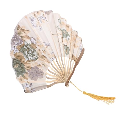 Cabilock Faltbarer Handventilator mit Blumenmuster Eleganter Chinesischer Tanzfächer für Damen Handlicher Vintage Fächer aus Dekorativ für Bühne Party und Wanddekoration Kompakt und Cabilock Faltbarer Handventilator mit Blumenmuster Eleganter Chinesischer Tanzfächer für Damen Handlicher Vintage Fächer aus Dekorativ für Bühne Party und Wanddekoration Kompakt und von Cabilock
