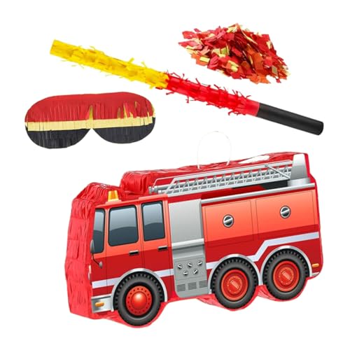 Cabilock Feuerwehr Party Pinata mit Bat Augenbinde und Konfetti Robustes Feuerwehr Design Vielseitig für Kindergeburtstag Shower Drinnen und Draußen Jungen Cabilock Feuerwehr Party Pinata mit Bat Augenbinde und Konfetti Robustes Feuerwehr Design Vielseitig für Kindergeburtstag Shower Drinnen und Draußen Jungen von Cabilock