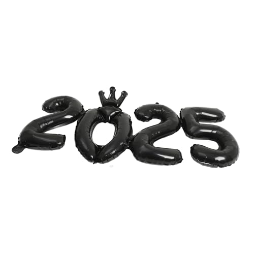 Cabilock Folienballon Aluminiumfolie Schwarze Verknüpfte Zahlen mit Krone Langlebige Year Dekoration für Silvesterparty Einfach Aufzublasen Stilvolle Party Deko Cabilock Folienballon Aluminiumfolie Schwarze Verknüpfte Zahlen mit Krone Langlebige Year Dekoration für Silvesterparty Einfach Aufzublasen Stilvolle Party Deko von Cabilock