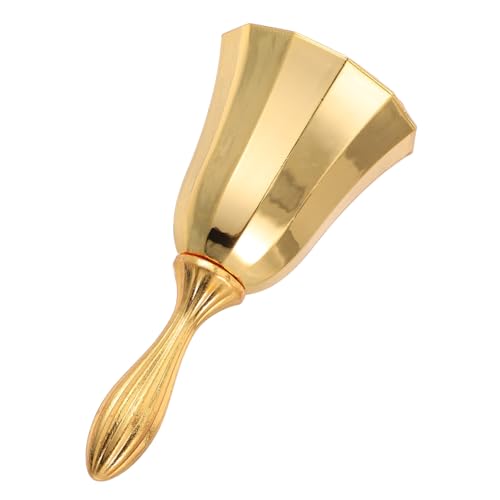 Cabilock Gerichtsglocke Europäischer Stil Manuelle Restaurantglocke Küchenglocke Schreibtischklingel Für Den Service Abendessenglocke Ladenglocke Golden Zinklegierung von Cabilock