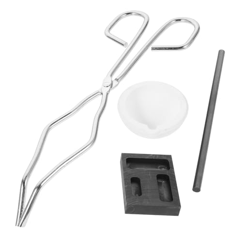 Cabilock Gießform Set für Metallschmelze Präziser Tiegel für Silber Vielseitiges Schmelzkit für Schmuckherstellung und Hobby Metallgießen Professionelles Diy Werkzeug von Cabilock