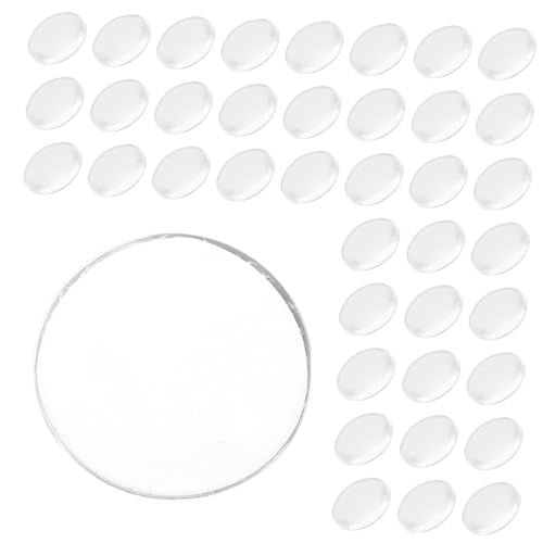 Cabilock Glasfleckschmuck Kuppel groß Liste Herstellung für glasperlen kühlschrankaufkleber klare Cabochons Brillenglas-Cabochons Halloween flacher Anhänger runde Glasanhänger Transparent von Cabilock