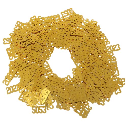 Cabilock Goldene Neujahrs Konfetti Dekorative für Silvesterfeiern Tischdekoration und Kreative Bastelprojekte Cabilock Goldene Neujahrs Konfetti Dekorative für Silvesterfeiern Tischdekoration und Kreative Bastelprojekte von Cabilock