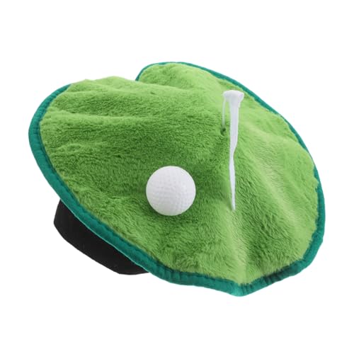 Cabilock Golfzubehör Hut Golf-markerhut Golfer Berets Golf -kostüm Golf Lustiger Hut Golferhut Baskenmützen Für Männer Golfbedarf Ausgefallener Kleiderhut Golfbannerhut Partyhut Grün Plüsch von Cabilock