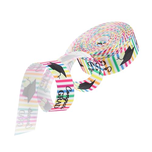 Cabilock Graduierungs Geschenkband Breit DIY Bastelband für Schleifen Geschenkverpackung Dekoration Abschlussfeier Zubehör Polyester mit Heißprägedruck Cabilock Graduierungs Geschenkband Breit DIY Bastelband für Schleifen Geschenkverpackung Dekoration Abschlussfeier Zubehör Polyester mit Heißprägedruck von Cabilock