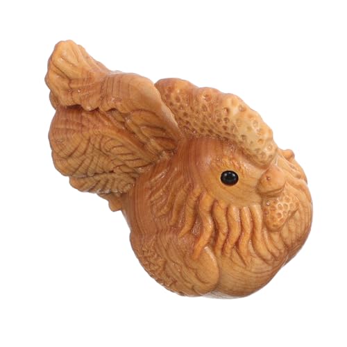 Cabilock Hahnstatue Aus Geschnitztem Holz Kreatives Tierornament Dekorative Holzschnitzerei Natürliche Ästhetik Tragbar Für Sammlungen Und Heimdekoration Cabilock Hahnstatue Aus Geschnitztem Holz Kreatives Tierornament Dekorative Holzschnitzerei Natürliche Ästhetik Tragbar Für Sammlungen Und Heimdekoration von Cabilock