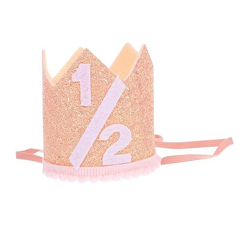 Cabilock Partyhut Für Kindergeburtstag – Kronenhut Kopfbedeckung Für Kinderpartys Weicher Stoff Dekorativer Partyhut Für Babyparty Erster Geburtstag Eines Babymädchens Cabilock Partyhut Für Kindergeburtstag – Kronenhut Kopfbedeckung Für Kinderpartys Weicher Stoff Dekorativer Partyhut Für Babyparty Erster Geburtstag Eines Babymädchens von Cabilock