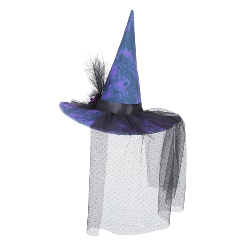 Cabilock Halloween Hexenhut Maskerade Versorgung Schwarzer Hut Hexenkappen Halloween Versorgung Halloween Kostümpartys Zubehör Lustige Cosplays Zubehör Hexenkostüm Männer Cosplay Partyhut von Cabilock