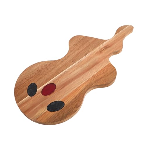 Cabilock Halloween Holz Schneidebrett mit Gruseligem Geistmotiv Vielseitiges Gemüse und Hähnchen Schneidebrett Dekoratives Charcuterie Tablett für Küche Partys und Halloween Feiern von Cabilock