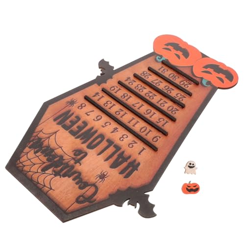 Cabilock Halloween Holz Tage Countdown Robustes Holzmaterial Sicher Langlebig Gothic Deko für Wand und Regal Halloween Party Dekoration Geschenkidee von Cabilock
