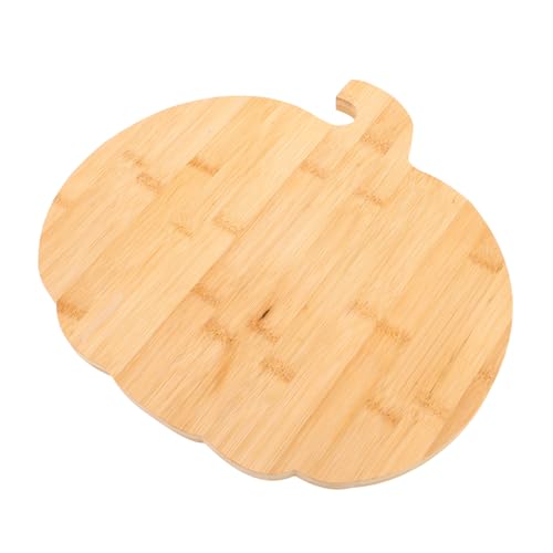 Cabilock Halloween Kürbis Multifunktional für Küche Käse Fleisch Gemüse Obst Kleines Holz Serviertablett Dekoratives Halloween Serviergeschirr für Partys und Herbstdeko von Cabilock