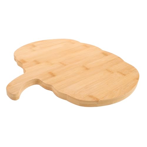 Cabilock Halloween Kürbisförmiges mit Griff Holz Charcuterie Board für Snacks und Vorspeisen Vielseitiges Dessert und Servierbrett für Herbst und Festtagsdekoration von Cabilock