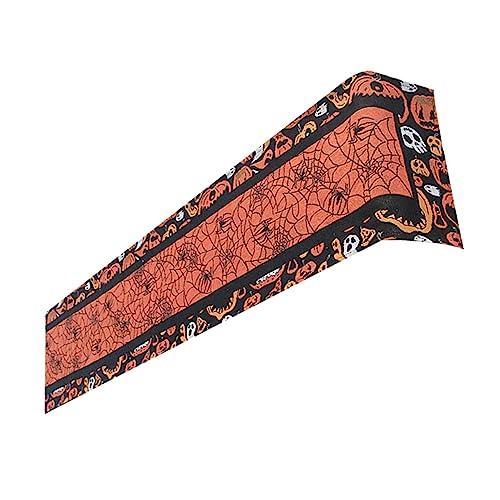 Cabilock Halloween Tischläufer Spinnennetz Tischdecke aus Langlebigem Material Dekorativ für Wohn und Esszimmertische Schützende Tischmatte für Halloween Partybedarf von Cabilock
