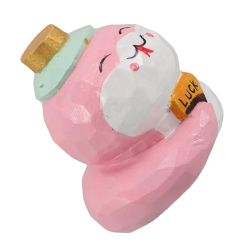 Cabilock Handgeschnitzte Holz Schlange Figurine Niedliche Cartoon Skulptur Kleines Tierkreiszeichen Ornament Glücksbringer Jahr der Schlange Tischdekoration von Cabilock