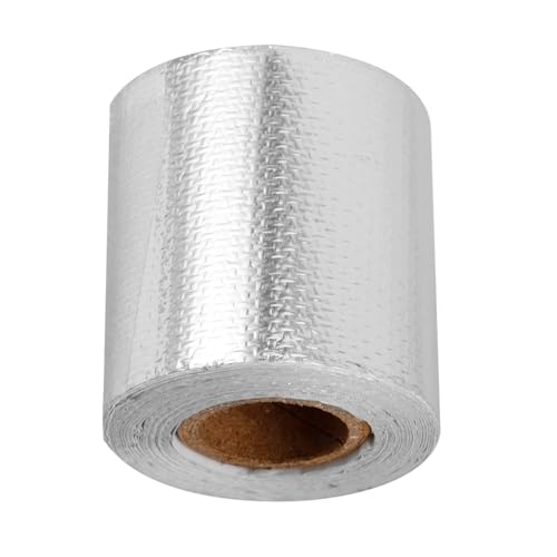 Cabilock Hitzebeständiges Aluminium Klebeband Silber Isolierband für Abluftrohre Industrie Dichtband Vielseitig Langlebig Robust Selbstklebend für Heizungs und Lüftungsrohre von Cabilock