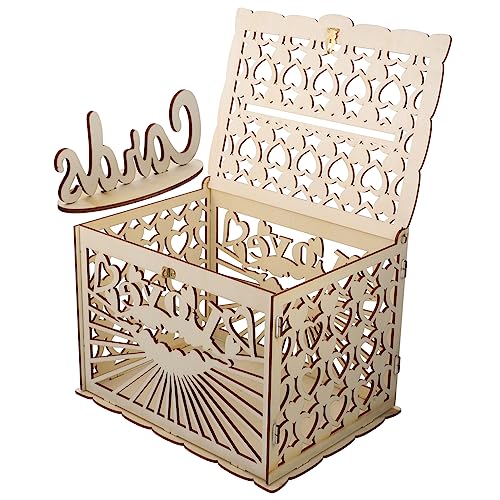 Cabilock Hochwertige Hochzeit Box aus Holz Kartenbox für Gästekarten und Erinnerungen Kreative Dekorative Holzkiste für Hochzeiten und Feiern Aufbewahrung für Karten und Kleine Vielseitige Cabilock Hochwertige Hochzeit Box aus Holz Kartenbox für Gästekarten und Erinnerungen Kreative Dekorative Holzkiste für Hochzeiten und Feiern Aufbewahrung für Karten und Kleine Vielseitige von Cabilock