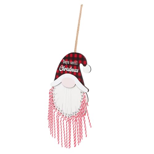 Cabilock Holz Adventskalender mit Gnome Design Weihnachtsdekoration zum Hängen für Festliche Countdown Weihnachten für Innenräume und Robust und Multifunktional von Cabilock