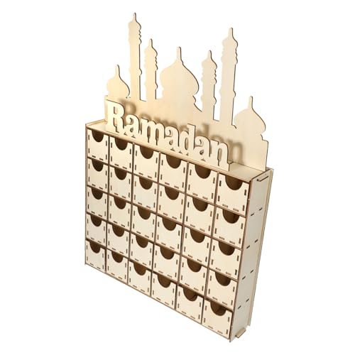 Cabilock Holz Countdown Kalender Diy Ramadan Kalender mit Kreative Holzdekoration für Eid Mubarak Tischdekoration für Festliche Anlässe Cabilock Holz Countdown Kalender Diy Ramadan Kalender mit Kreative Holzdekoration für Eid Mubarak Tischdekoration für Festliche Anlässe von Cabilock