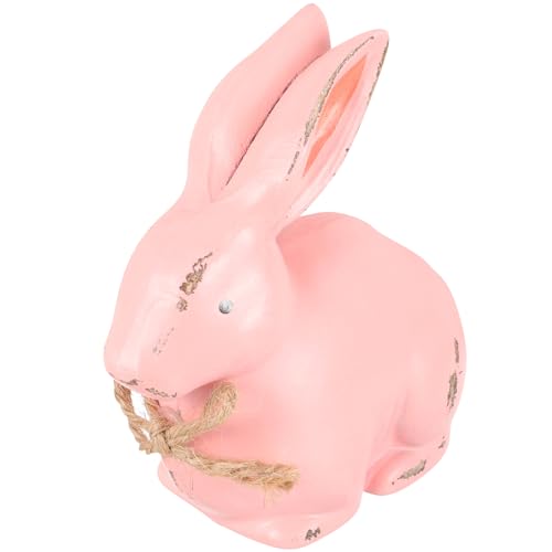 Cabilock Holz Kaninchen Dekofigur im Cartoon Stil Niedlicher Hase mit Jute Band für Ostern und Kinderzimmer für Rustikale und Moderne Wohnstile Cabilock Holz Kaninchen Dekofigur im Cartoon Stil Niedlicher Hase mit Jute Band für Ostern und Kinderzimmer für Rustikale und Moderne Wohnstile von Cabilock