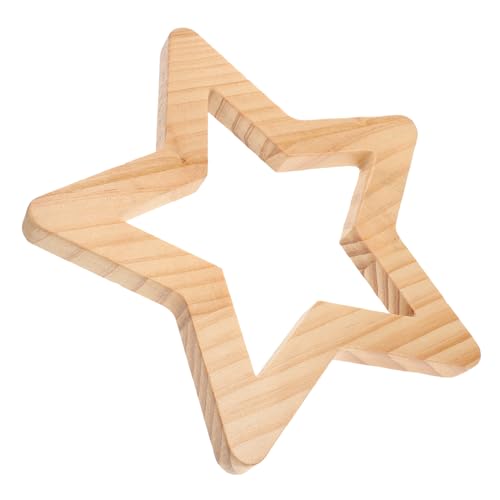 Cabilock Holzsterne Zum Basteln Kleine Sternförmige Anhängerornamente Aus Unbehandeltem Holz DIY-rohlinge Für Heimdekor Hölzerne Wanddekoration Für Kinderzimmer von Cabilock