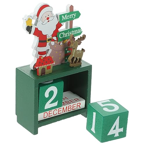 Cabilock Holz Weihnachtskalender Tischkalender Kreative Desktop Dekoration für Weihnachten aus Naturholz für Büro oder Zuhause Perfektes für Freunde Cabilock Holz Weihnachtskalender Tischkalender Kreative Desktop Dekoration für Weihnachten aus Naturholz für Büro oder Zuhause Perfektes für Freunde von Cabilock