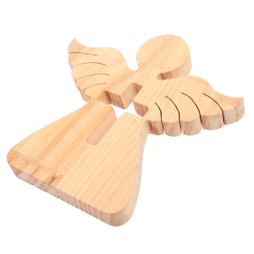 Cabilock Holzengel Statue Dekorative Engelsskulptur für Regal Taufgeschenk und Weihnachtsdeko Holzfigur für Zuhause Büro und Langlebig Cabilock Holzengel Statue Dekorative Engelsskulptur für Regal Taufgeschenk und Weihnachtsdeko Holzfigur für Zuhause Büro und Langlebig von Cabilock