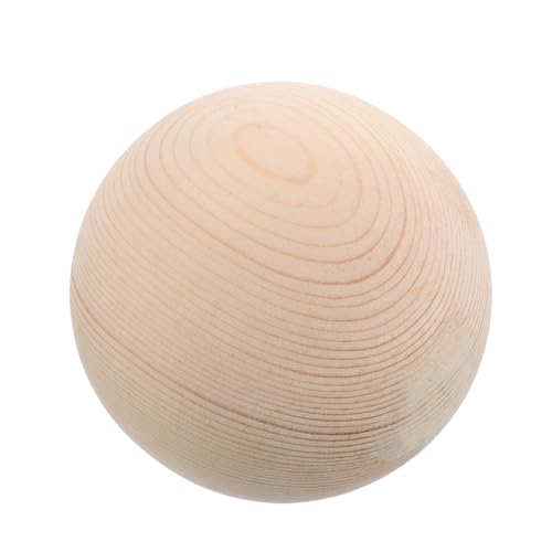 Cabilock Holzkugel aus Massivem Holz Unbehandelt Große Runde Holzperlen für Kreative Diy Projekte Handläufe Betten und Dekorative Säulen Design für Holzarbeiten von Cabilock