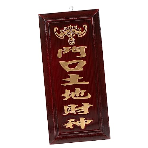 Cabilock Holzplatten -Ornamente Anbetung der heiligen Platte Wohnkultur Gedenktafel der Vorfahren rustikal Desktop-Ornamente im chinesischen Stil Chinesische Ornamente von Cabilock