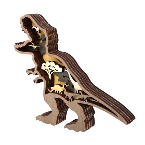 Cabilock Hochwertiges Dinosaurier- für Zuhause Holzornament Dino-Desktop-artware Cabilock Hochwertiges Dinosaurier- für Zuhause Holzornament Dino-Desktop-artware von Cabilock