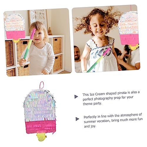 Cabilock Ice Pinata Partydeko Bunte Traditionelle Eisform Piñata für Kindergeburtstag Halloween Feier Familienfreude Cabilock Ice Pinata Partydeko Bunte Traditionelle Eisform Piñata für Kindergeburtstag Halloween Feier Familienfreude von Cabilock